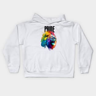 LGBTQ+ Gay Pride Month: Proud Lion Kids Hoodie